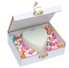 Ekaiva Organics Love Lush - Romantic Essentials Collection : Jasmine Scented Heart in Classic wooden box