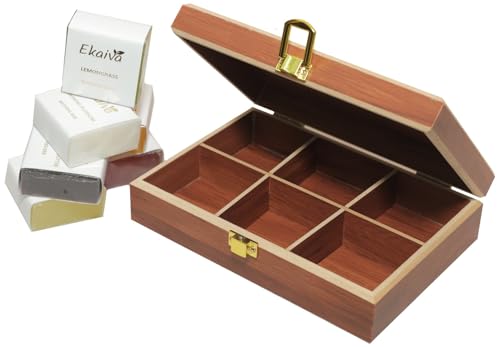 Luxurious Mini Bathing Bar Gift Set, 6 Pieces (Brown)