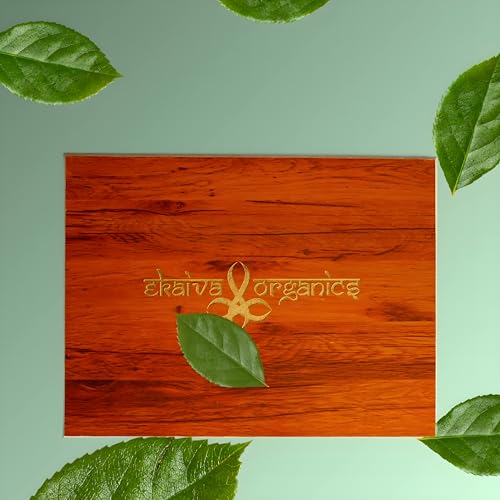 Ekaiva Organics 12 Soaps Set, Natural Organic Chemical-Free Soap, Fresh Scent, Hydrating for Dry Skin, Luxury Gift Box in an Elegent Engineered Wooden Box, 1070 gm (Pack of 12)