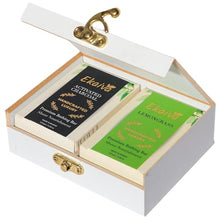 Ekaiva Organics Luxury Gift Box - Classic Collection: Activated Charcoal & Lemongrass Bathing Bars in an Elegant Engineered Wooden Box