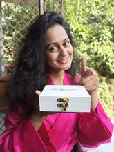 Ekaiva Organics Love Lush - Romantic Essentials Collection : Jasmine Scented Heart in Classic wooden box