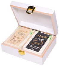 Ekaiva Organics Luxury Gift Box Deluxe Duo Box of Activated Charcoal & Coconut Honey Engineered Wooden Box with 2 Luxury Bathing Bars