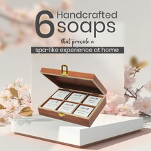 Luxurious Mini Bathing Bar Gift Set, 6 Pieces (Brown)