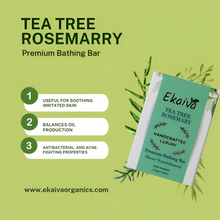 Tea Tree Rosemarry Daily Bathing Soap for Acne-Fighting & Oil Production Balancing, 125 gm