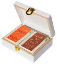 Ekaiva Organics Luxury Gift Box - Deluxe Duo: Sandalwood Saffron & Almond Oil Bathing Bars in an Elegant Engineered Wooden Box