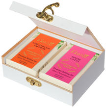 Ekaiva Organics Luxury Gift Box - Classic Collection: Sandalwood Saffron & Divine Lotus Bathing Bars in an Elegant Engineered Wooden Box