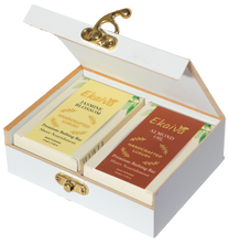 Ekaiva Organics Luxury Gift Box - Deluxe Duo: Jasmine Blossom & Almond Oil Bathing Bars in an Elegant Engineered Wooden Box