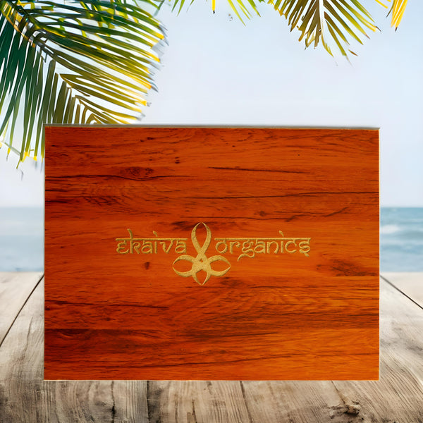 Ekaiva Organics 12 Soaps Set, Natural Organic Chemical-Free Soap, Fresh Scent, Hydrating for Dry Skin, Luxury Gift Box in an Elegent Engineered Wooden Box, 1070 gm (Pack of 12)