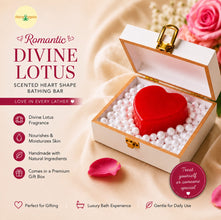 Ekaiva Organics Love Lush - Romantic Divine Lotus Scented Heart in Deluxe Wooden Box