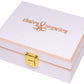 Ekaiva Organics Luxury Gift Box - Deluxe Duo: Sandalwood Saffron & Almond Oil Bathing Bars in an Elegant Engineered Wooden Box