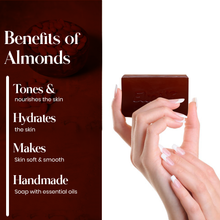 Almond Oil Daily Bathing Soap for Nourishing & Moisturizing Natural Soap, 125 gm