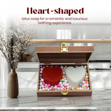 Ekaiva Organics Love Lush: Romantic Essentials Collection : Scented Heart in Redish Brown Box