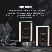 Activated Charcoal Organic Daily Bathing Soap for Tan Removal, Detoxification & Deep Cleansing, 125 gm