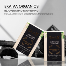 Activated Charcoal Organic Daily Bathing Soap for Tan Removal, Detoxification & Deep Cleansing, 125 gm