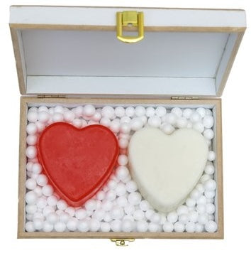 Ekaiva Organics Love Lush: Romantic Scented Heart in Royal White Box