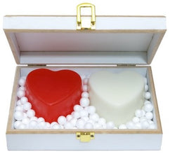 Ekaiva Organics Love Lush: Romantic Scented Heart in Royal White Box