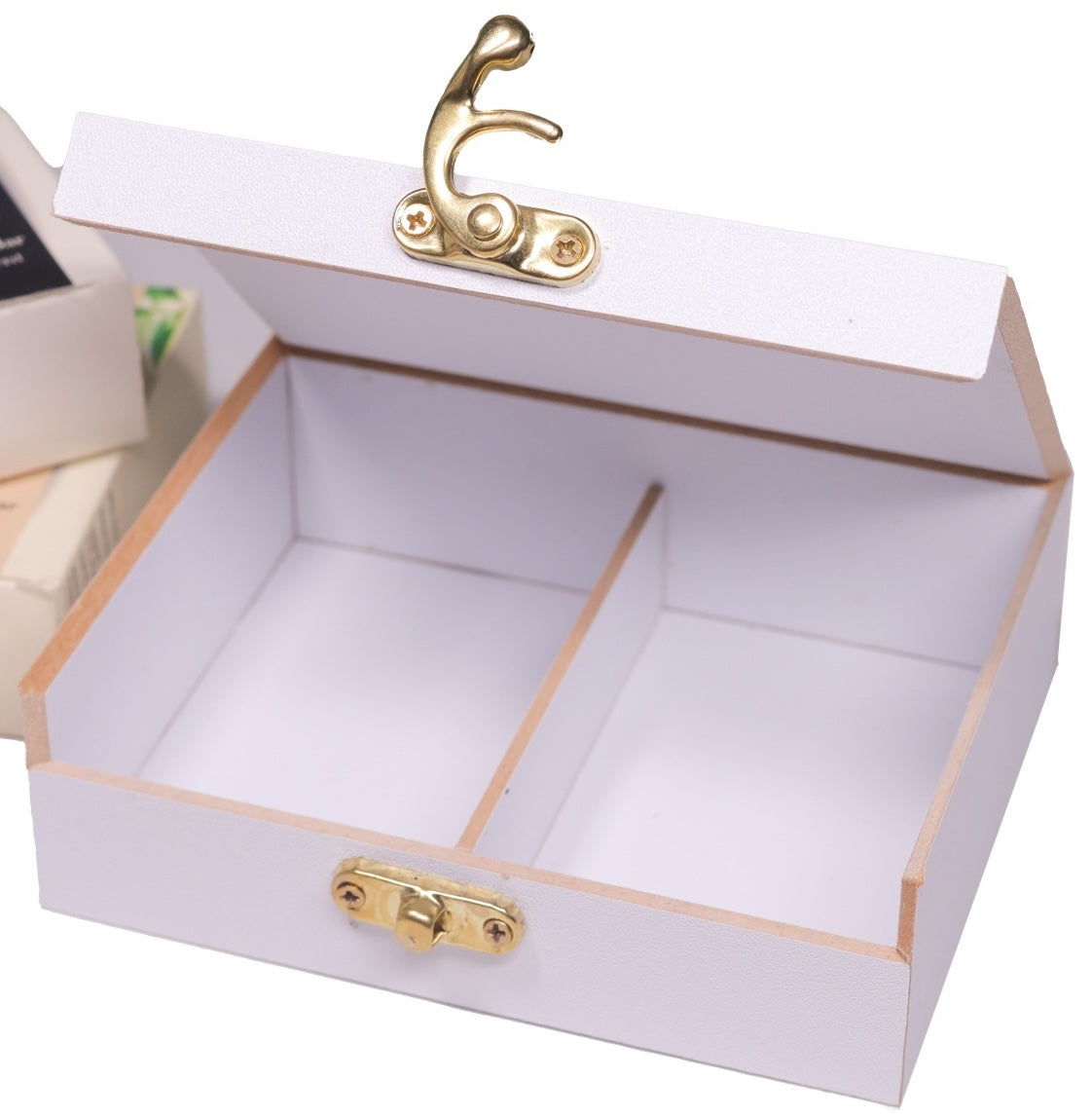 Ekaiva Organics Luxury Gift Box - Deluxe Duo: Jasmine Blossom & Almond Oil Bathing Bars in an Elegant Engineered Wooden Box