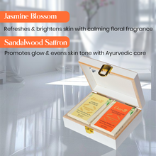 Ekaiva Organics Luxury Gift Box - Deluxe Duo: Jasmine Blossom & Sandalwood Saffron Bathing Bars in an Elegant Engineered Wooden Box