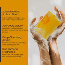 Sandalwood & Saffron Daily Bathing Soap for Nourishing Radiance & Gentle Cleansing, 125 gm