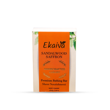 Sandalwood & Saffron Daily Bathing Soap for Nourishing Radiance & Gentle Cleansing, 125 gm