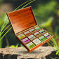 Ekaiva Organics 12 Soaps Set, Natural Organic Chemical-Free Soap, Fresh Scent, Hydrating for Dry Skin, Luxury Gift Box in an Elegent Engineered Wooden Box, 1070 gm (Pack of 12)